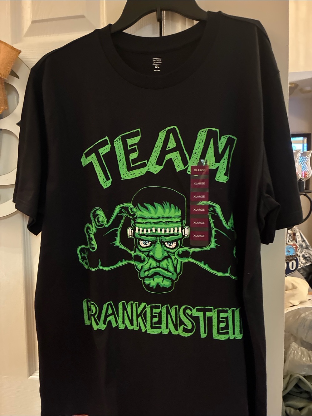 New: Team Frankenstein Graphic Tee - Black & Neon Green